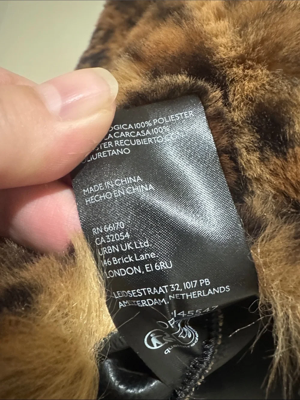 Mauve/Anthropologie/Faux Fur Brown/Black/Leopard Print/Gold Button Down Jacket!
